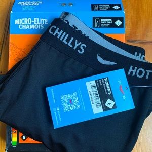 BN Hot Chilly’s Micro-Elite Chamois Capri Base Layer- Small